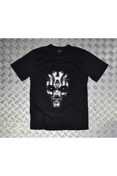fame-stoned  Kuru Kafa Baskılı Unisex %100 Pamuk Siyah T-shirt