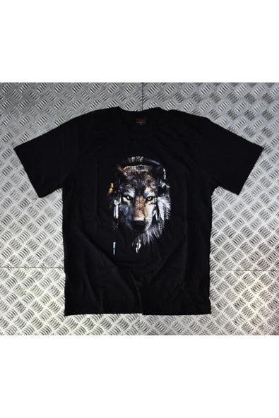 fame-stoned  Kurt Baskılı Unisex %100 Pamuk Siyah T-shirt