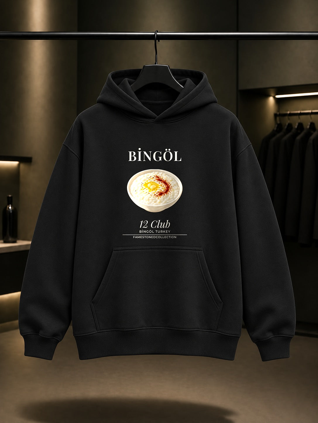 Bingöl Mastuva 12 Club Kapüşonlu Sweatshirt Siyah
