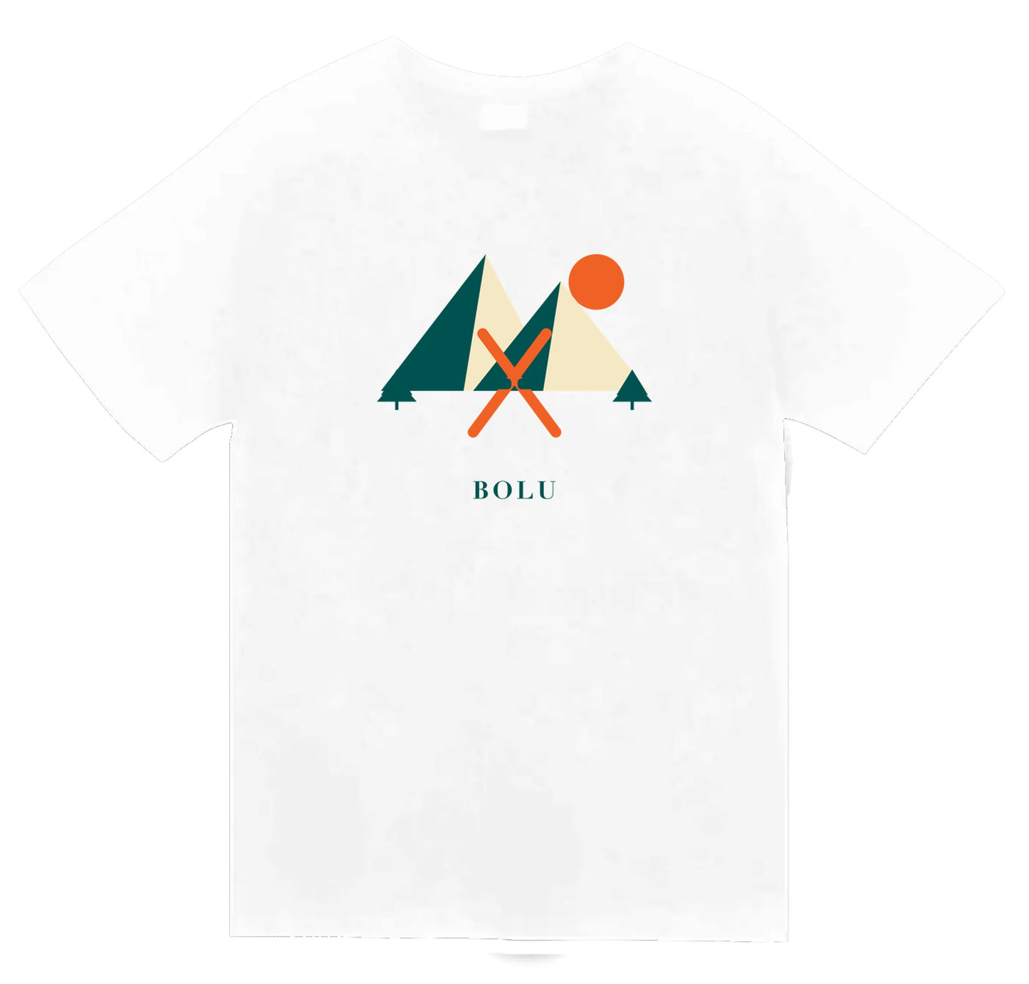 Bolu Kartalkaya baskılı beyaz t-shirt