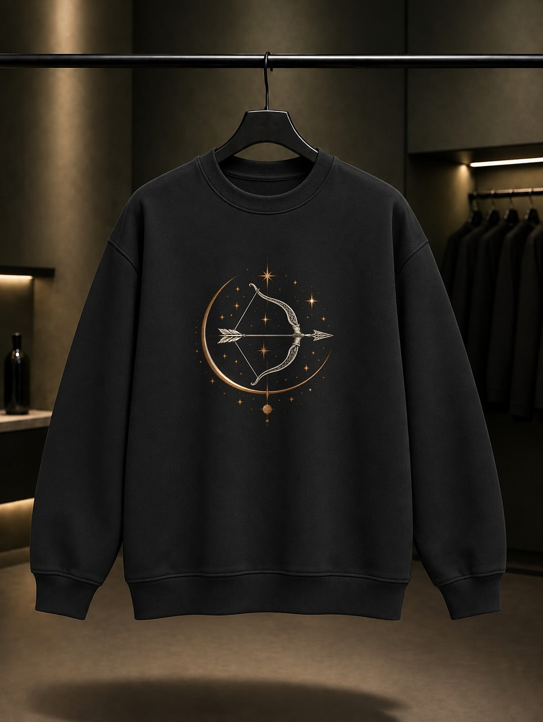 Yay Burcu — Yıldız Tozu Baskılı Unisex %100 Pamuk Sweatshirt