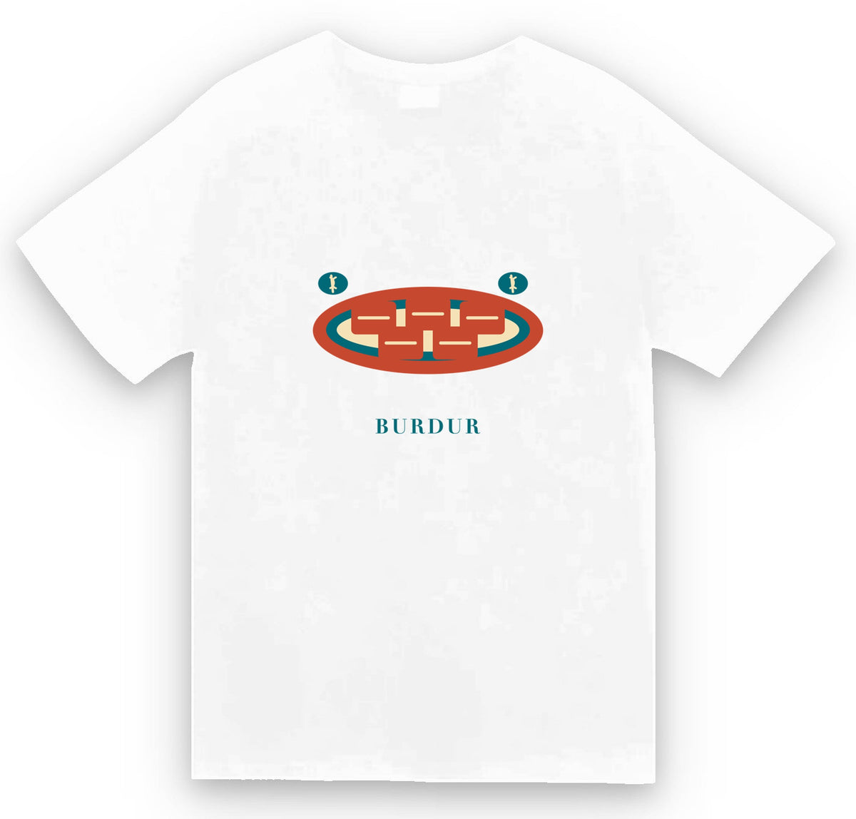 Burdur Ceviz Ezmesi baskılı beyaz t-shirt