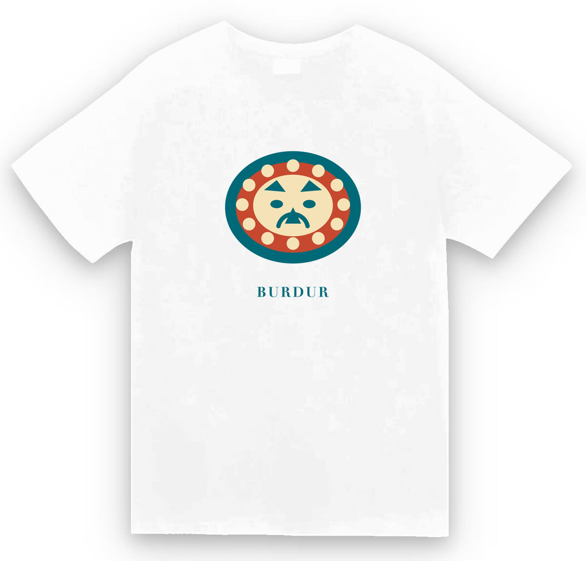 Burdur Kibyra Medusa baskılı beyaz t-shirt