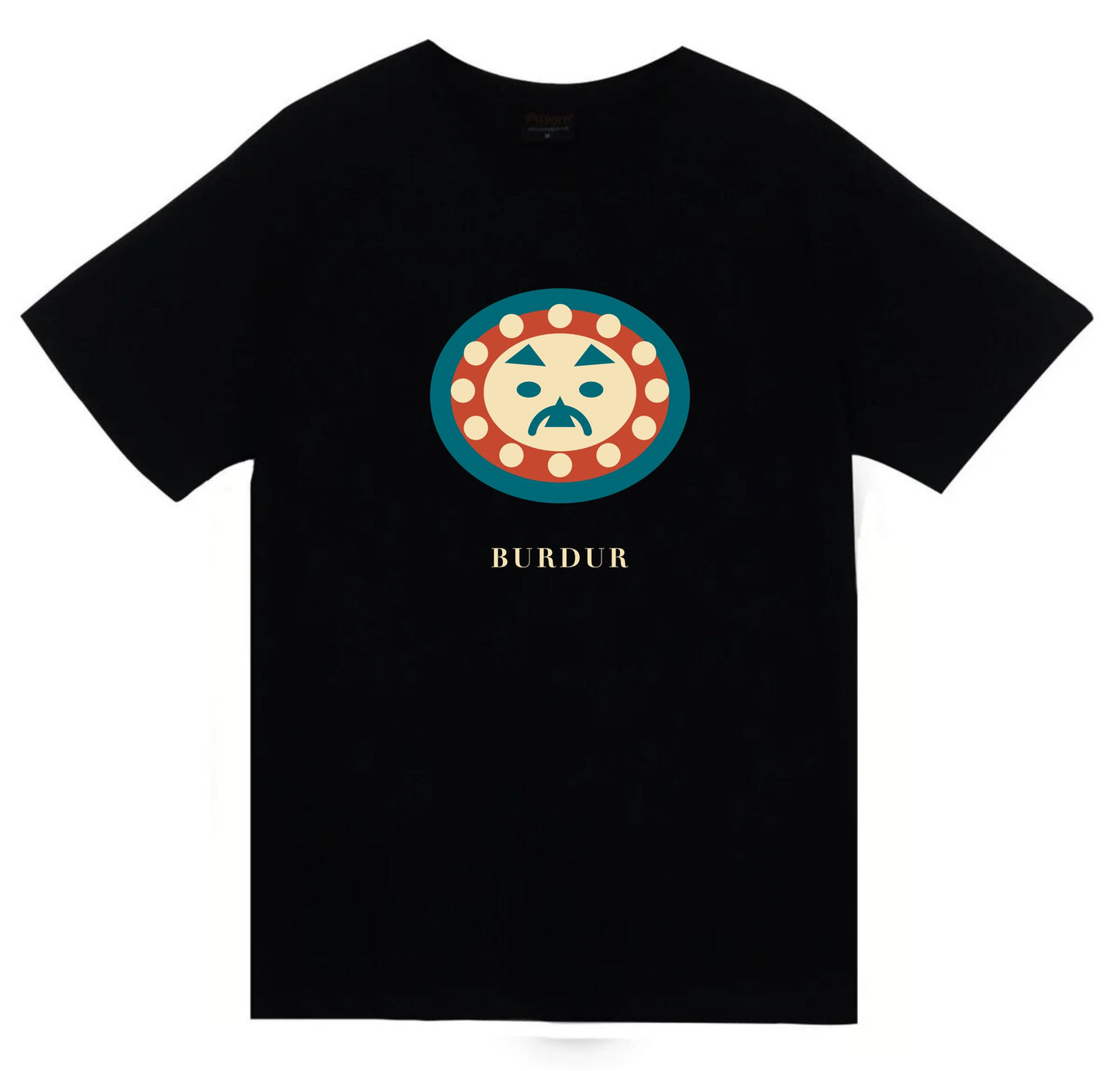 Burdur Kibyra Medusa baskılı siyah t-shirt