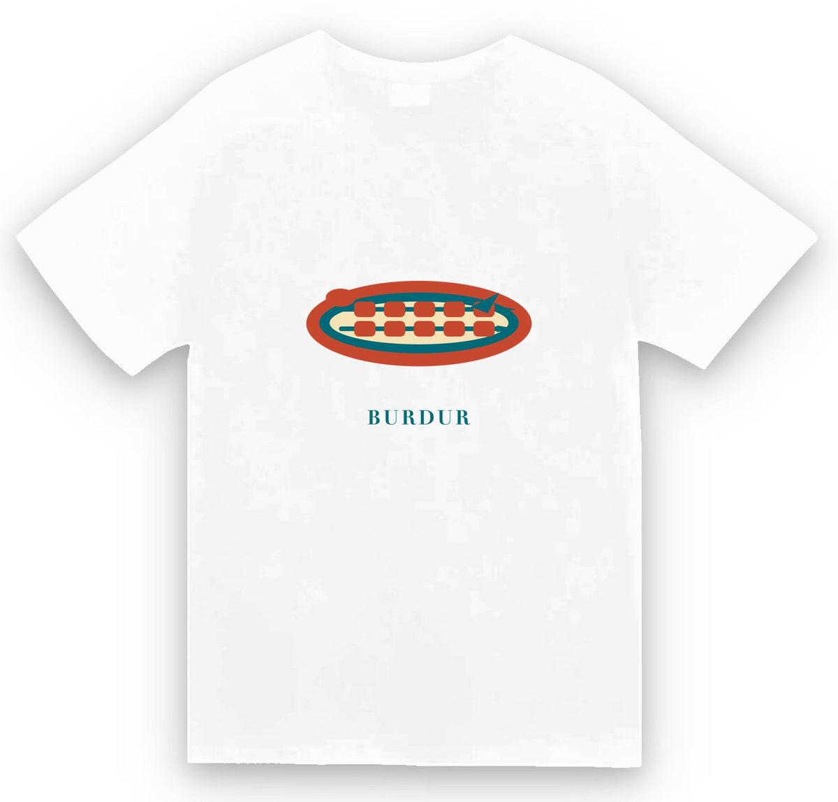 Burdur Şişi baskılı beyaz t-shirt