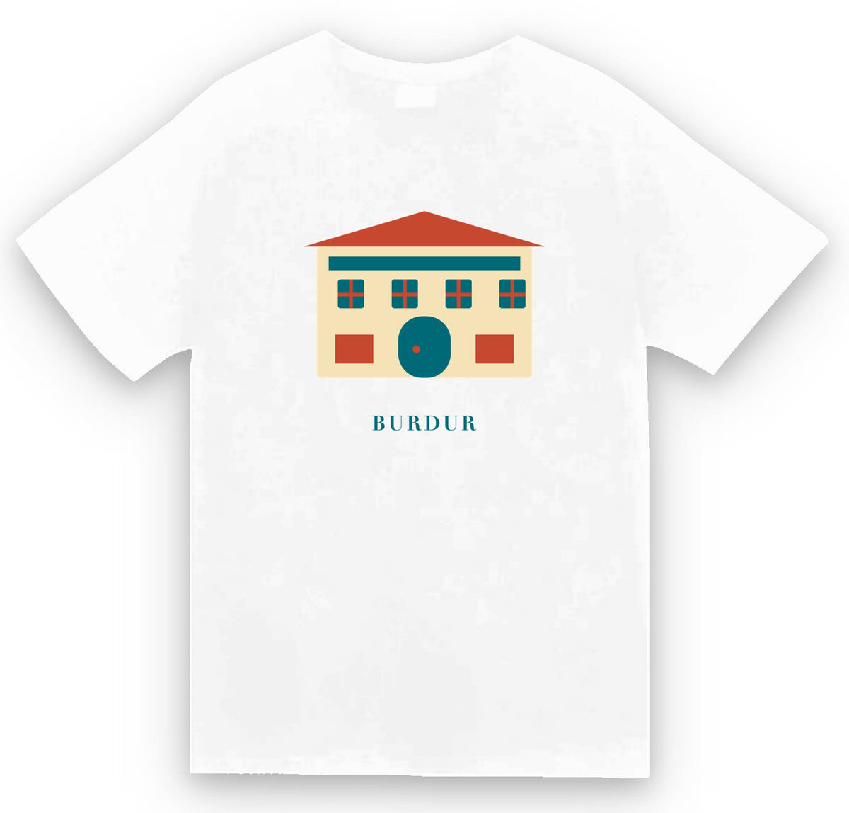 Burdur Taş Oda baskılı beyaz t-shirt