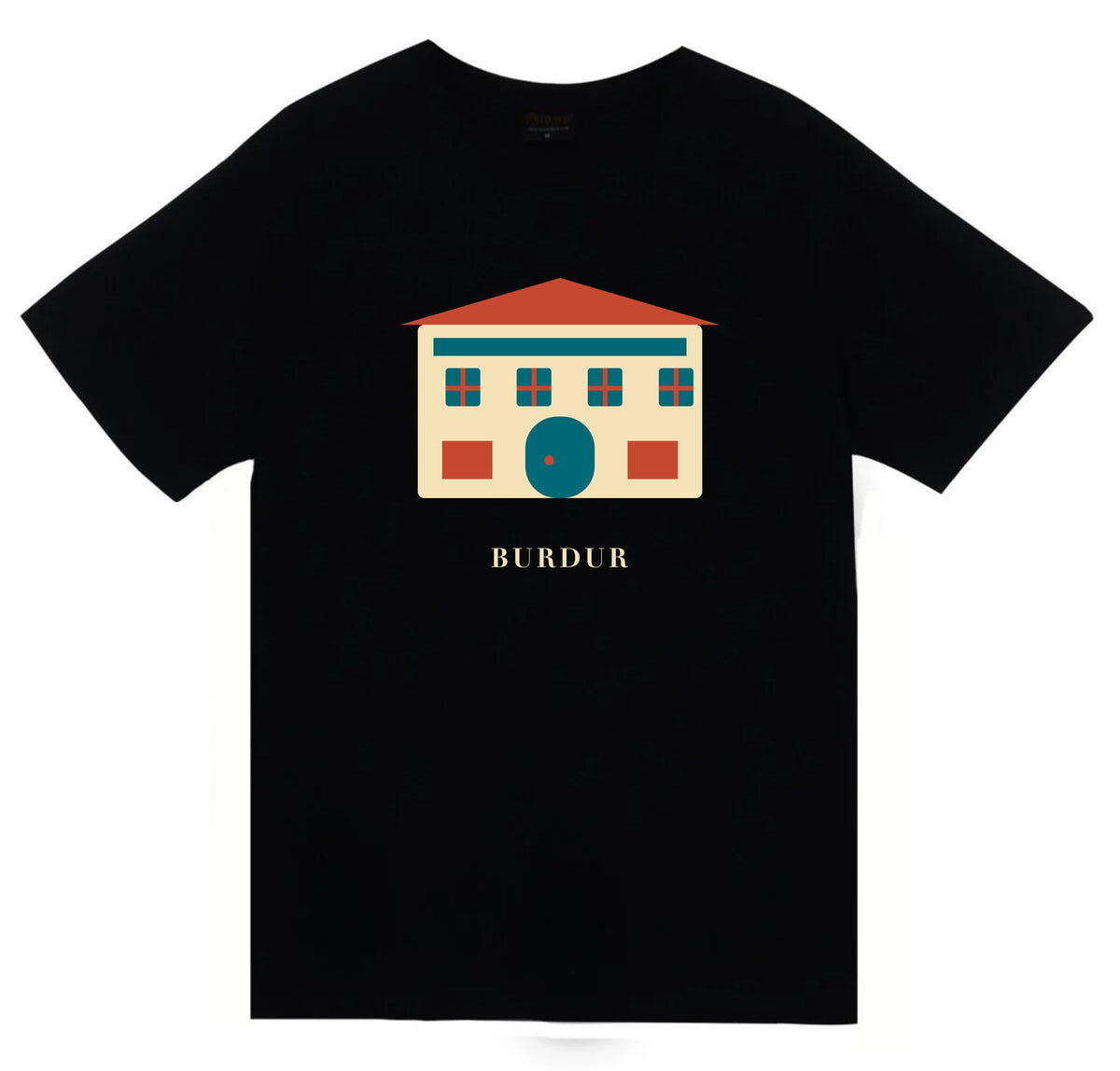Burdur Taş Oda baskılı siyah t-shirt