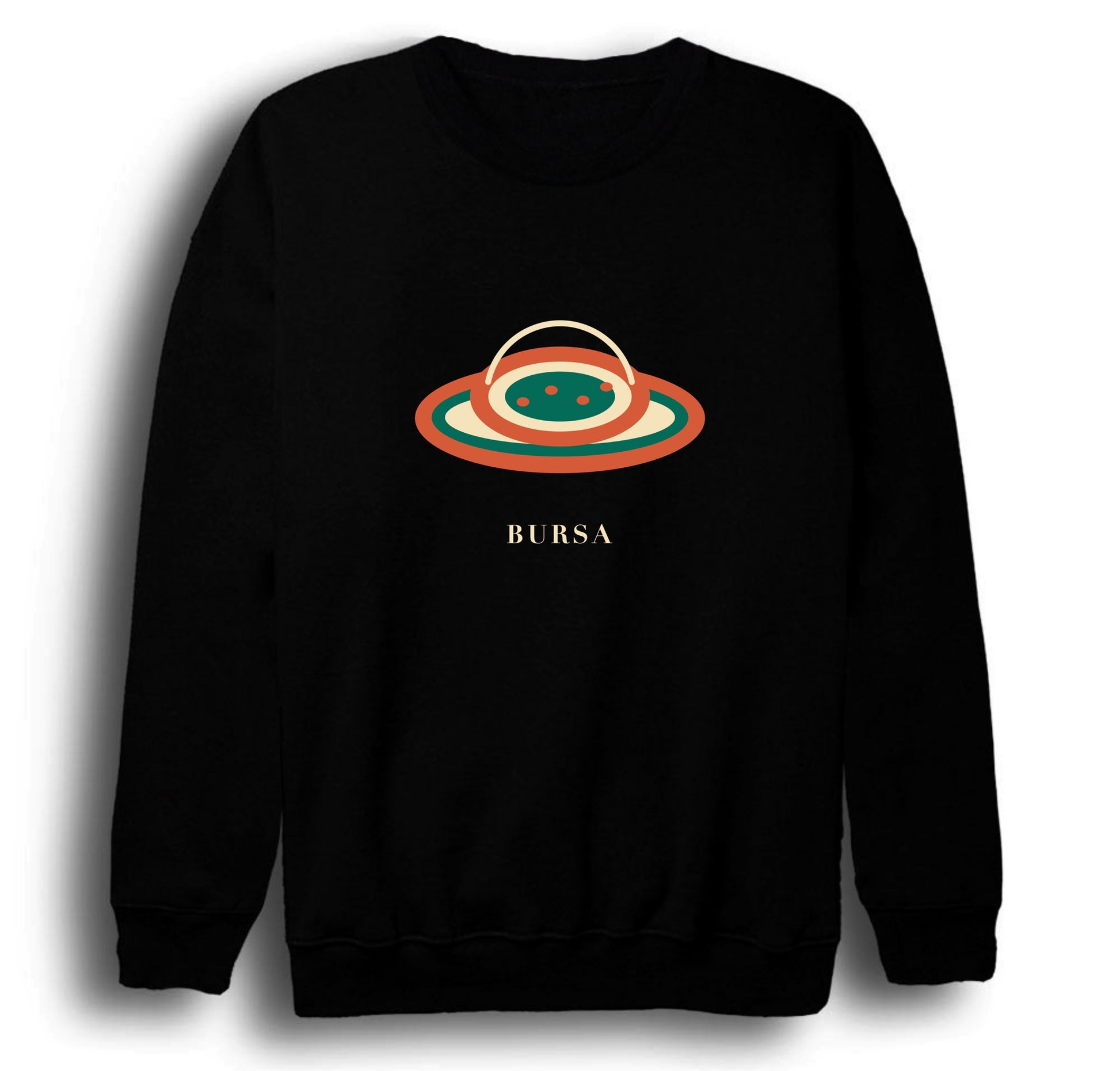 Bursa Cantık baskılı siyah sweatshirt