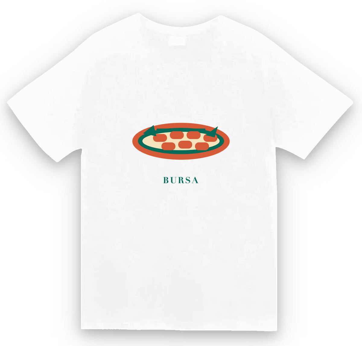 Bursa İnegöl Köfte baskılı beyaz t-shirt