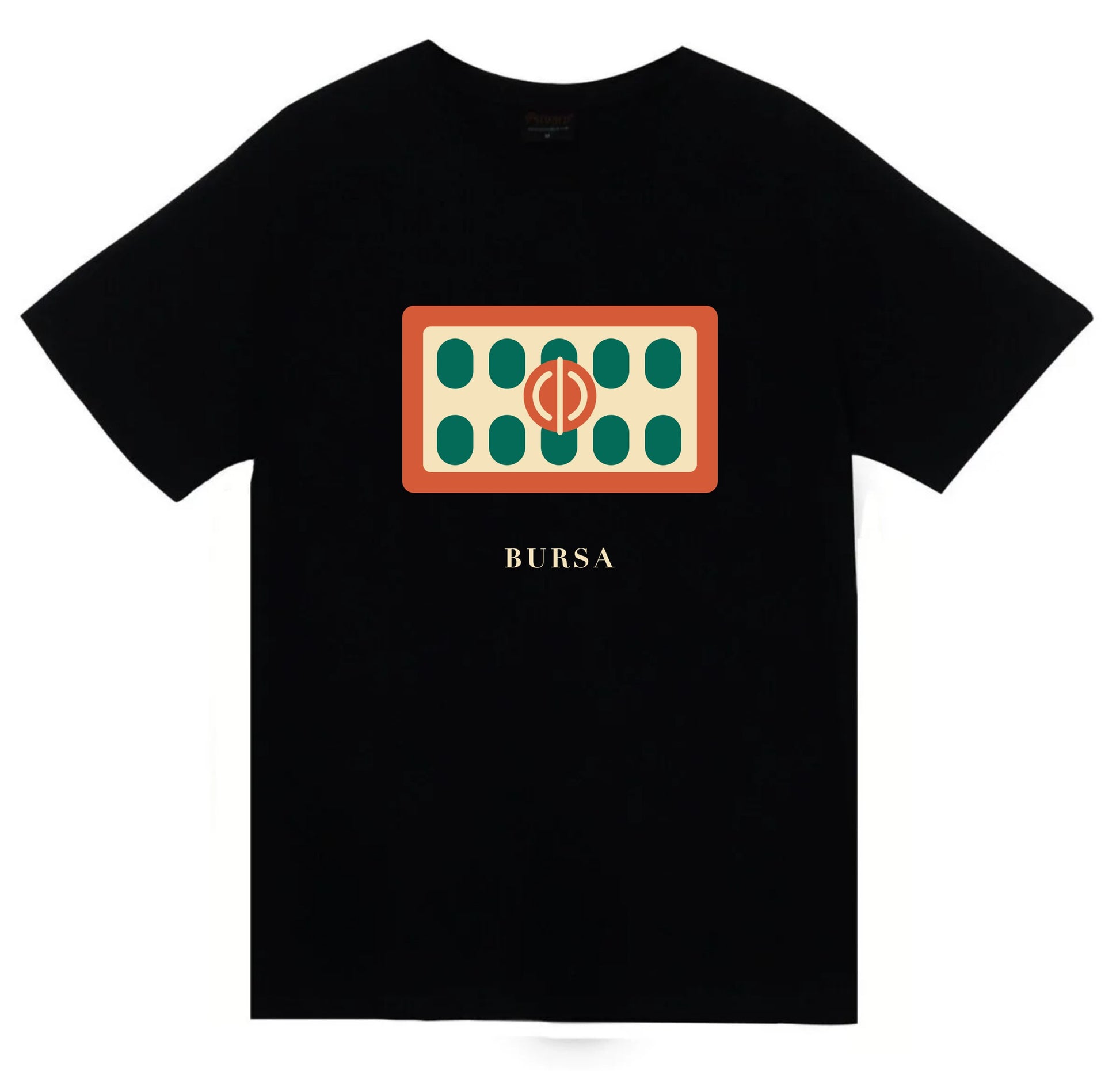 Bursa Koza Han baskılı siyah t-shirt