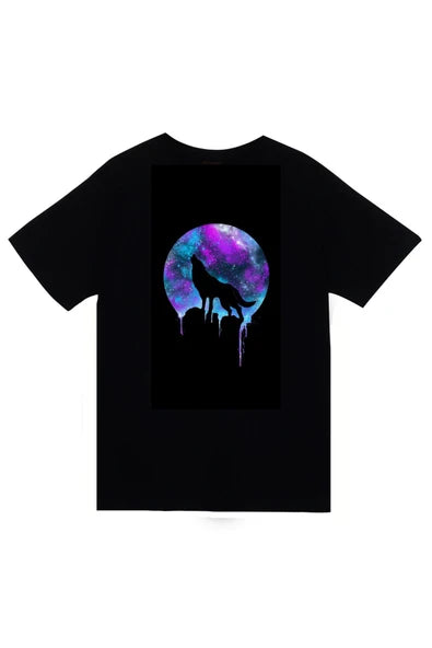 fame-stoned Therian Kurt Baskılı Unisex %100 Pamuk Siyah T-shirt