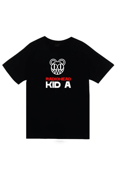 fame-stoned Radiohead Baskılı Unisex Siyah %100 Pamuk T-shirt