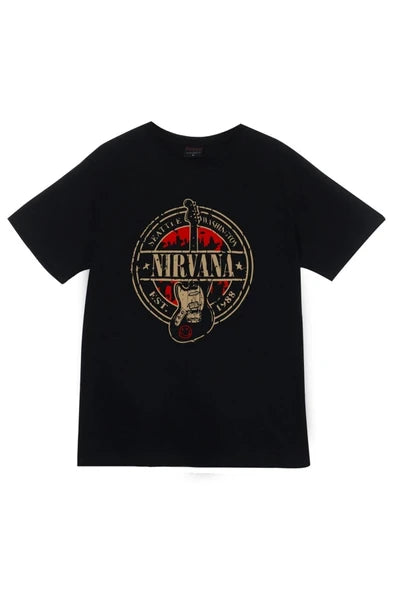 fame-stoned Nirvana Baskılı Unisex %100 Pamuk T-shirt
