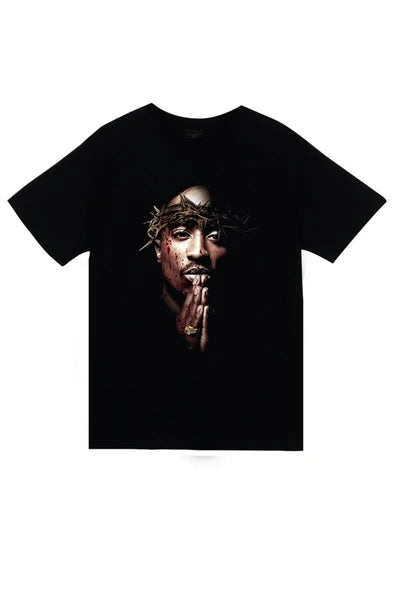 fame-stoned  Tupac Shakur Baskılı T-shirt