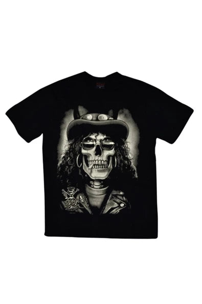 fame-stoned  Guns N Roses Baskılı Unisex %100 Pamuk Siyah T-shirt