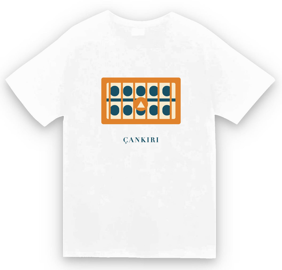 Çankırı Buğday Pazarı Medresesi baskılı beyaz t-shirt