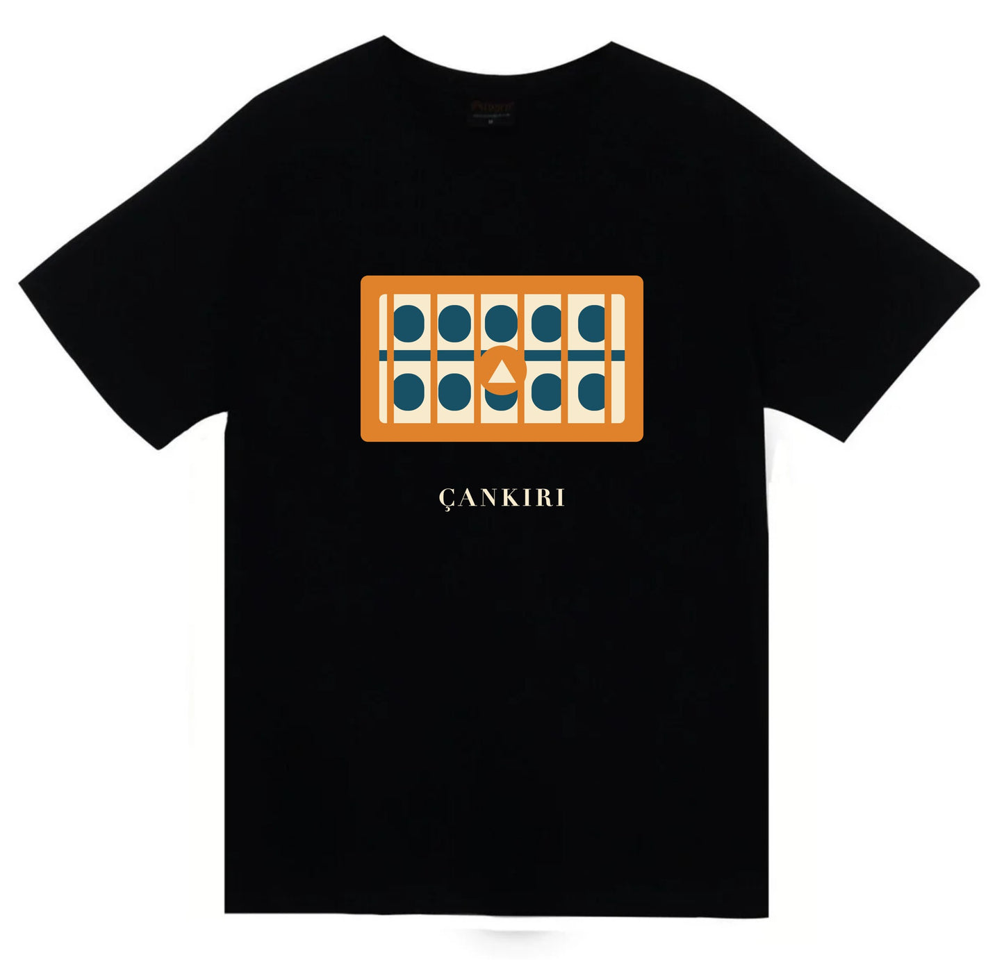 Çankırı Buğday Pazarı Medresesi baskılı siyah t-shirt
