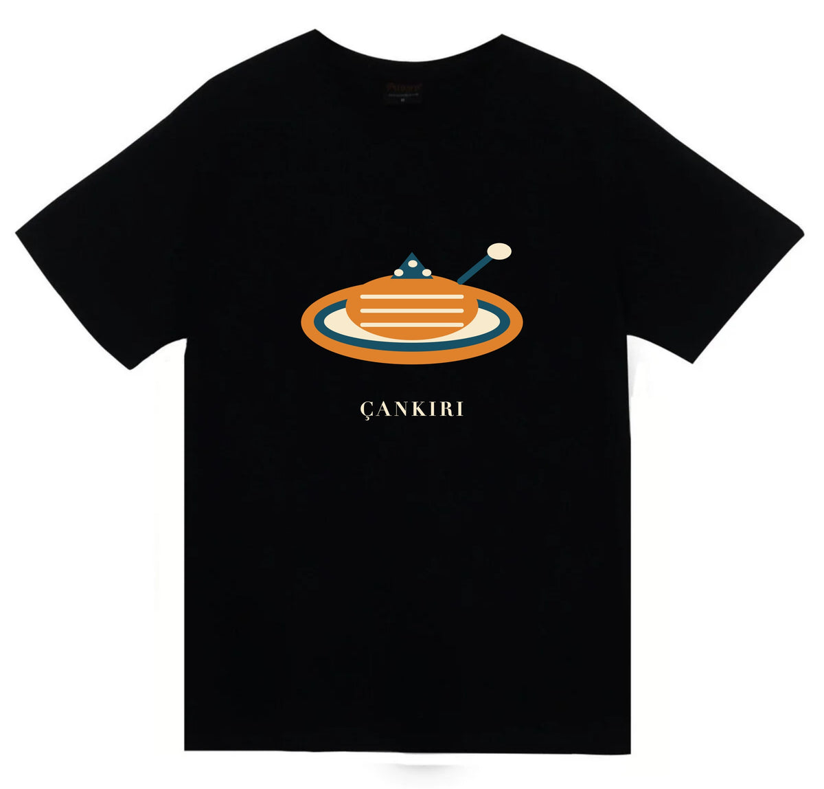 Çankırı Höşmerim Tatlısı baskılı siyah t-shirt