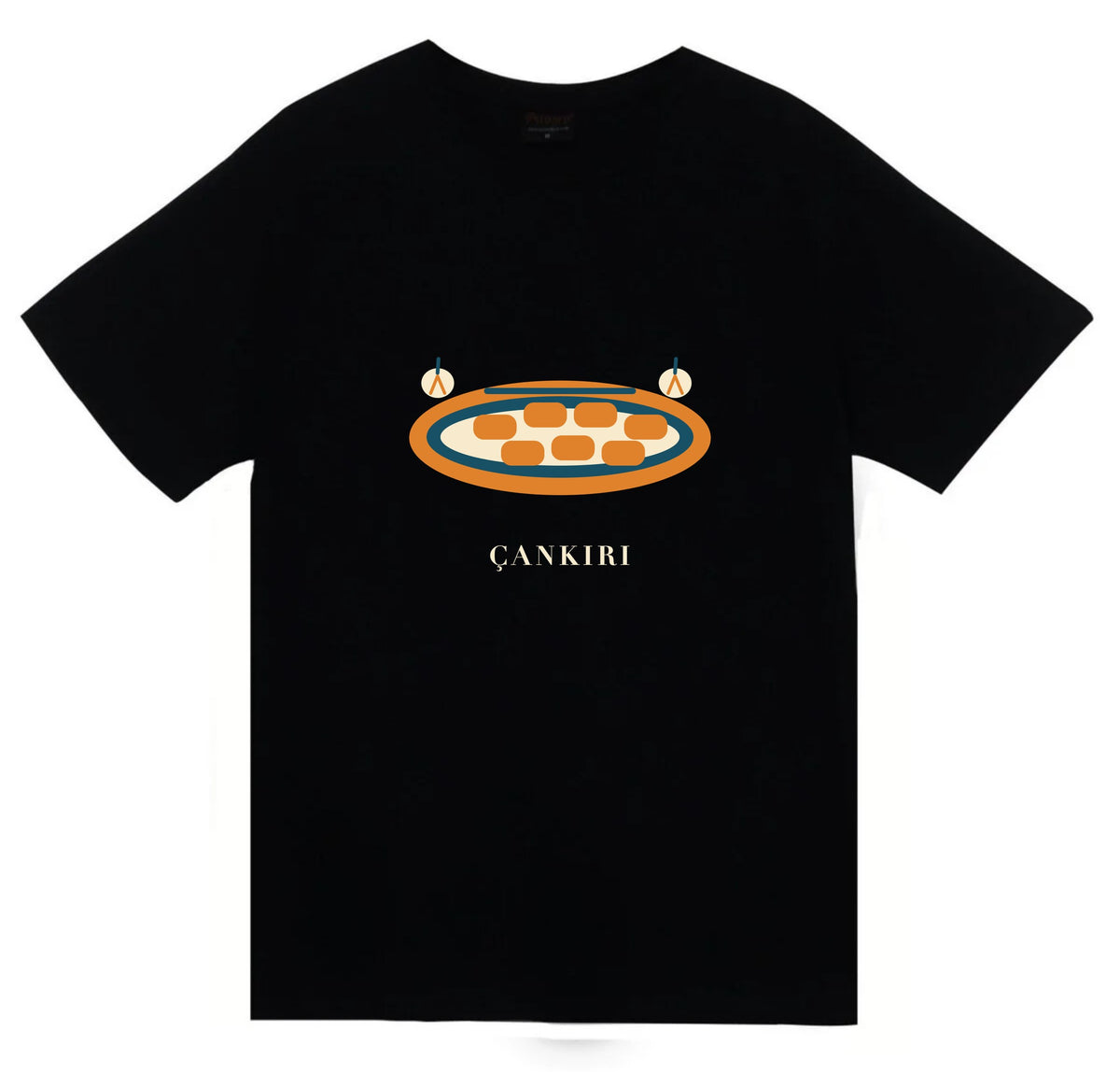 Çankırı Sarımsaklı Et baskılı siyah t-shirt