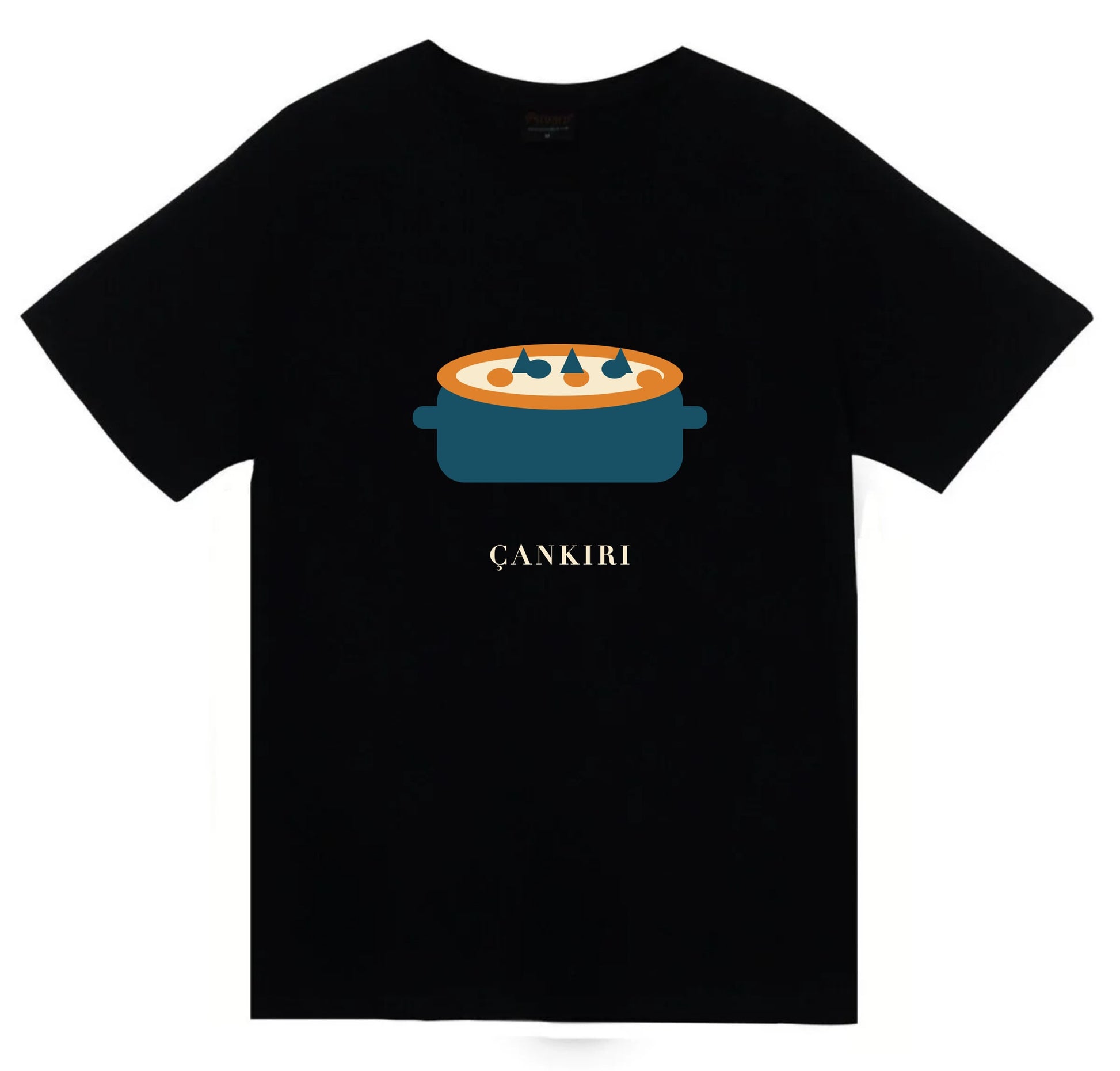 Çankırı Yaren Güveci baskılı siyah t-shirt