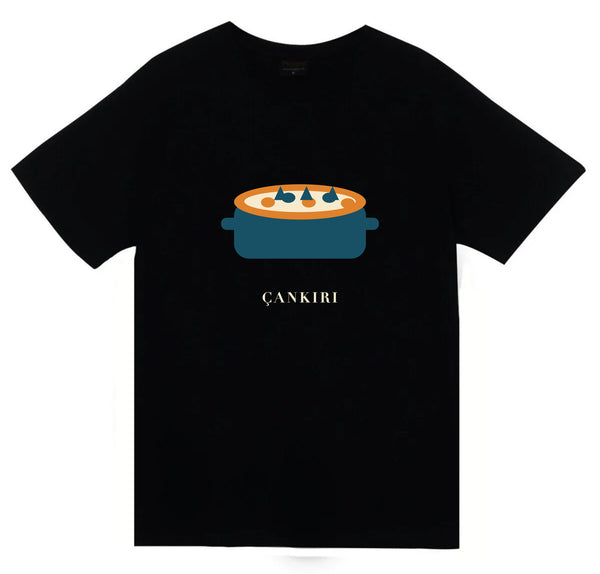 Çankırı Yaren Güveci baskılı siyah t-shirt