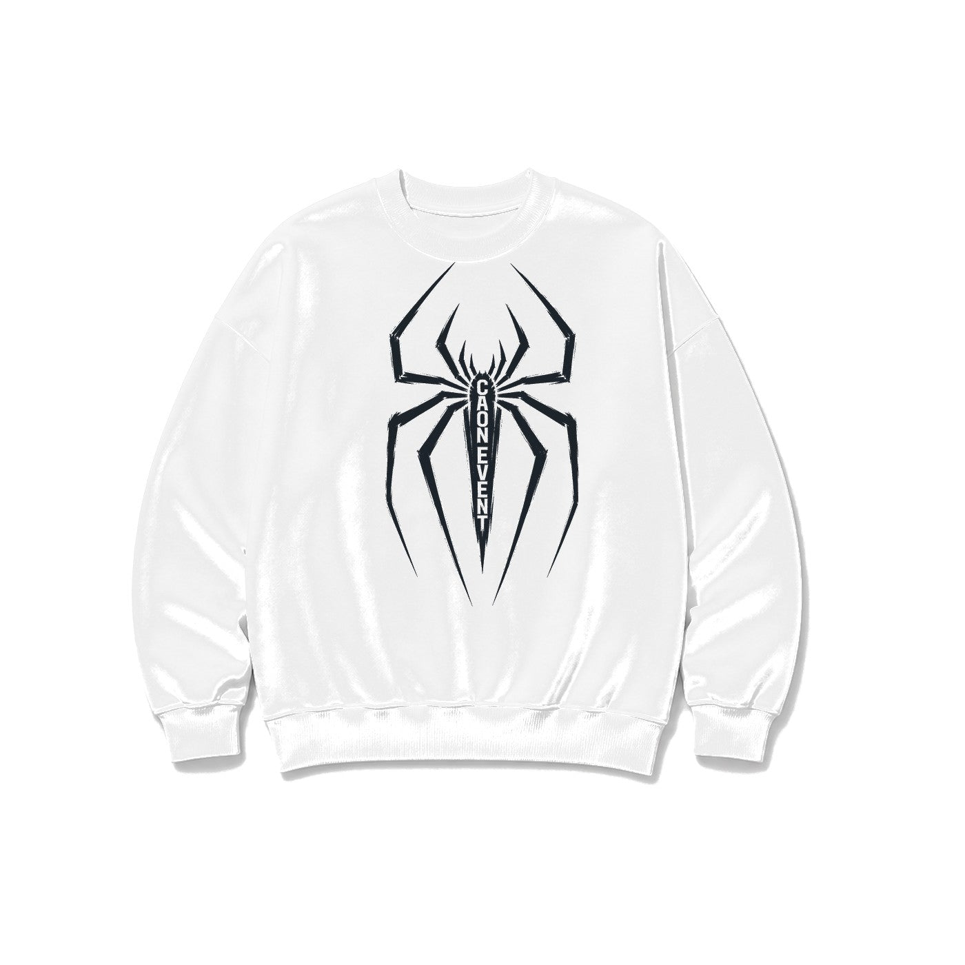 Canon Event Örümcek baskılı beyaz sweatshirt