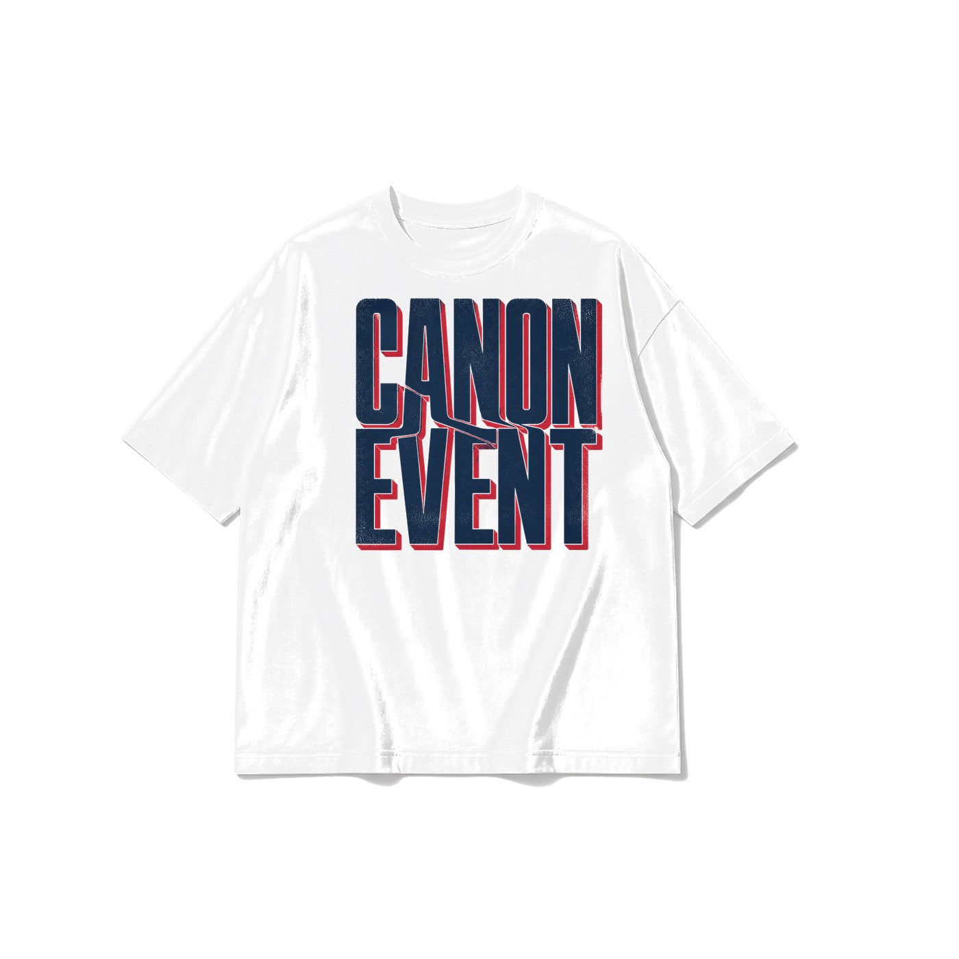 Canon Event Yazılı baskılı beyaz t-shirt