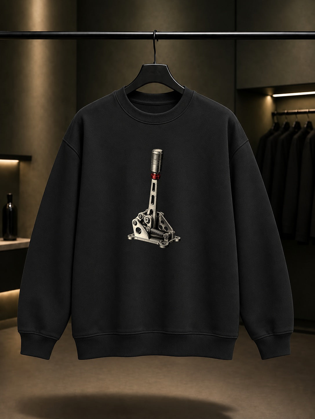 Sıralı Vites Baskılı Unisex %100 Pamuk Sweatshirt · Otomobil