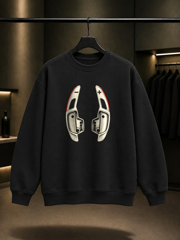 Kulak Vites Baskılı Unisex %100 Pamuk Sweatshirt · Otomobil