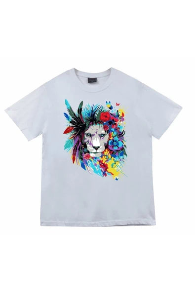 fame-stoned  Unisex Gri Baskılı T-shirt