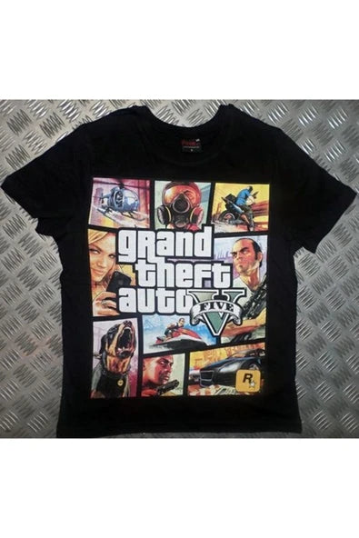 fame-stoned  Gta Baskılı T-shirt