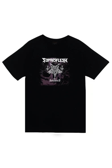 fame-stoned Septicflesh Dark Funurel Baskılı T-shirt