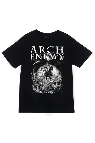 fame-stoned Arch Enemy Baskılı Unisex %100 Pamuk Siyah T-shirt
