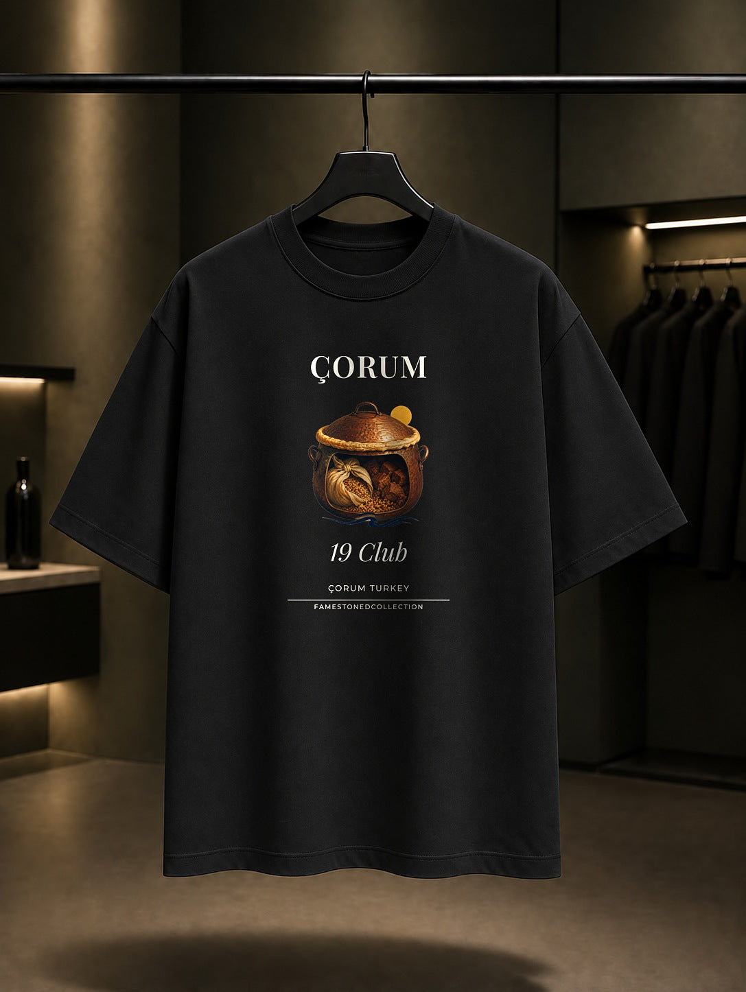 Çorum İskilip Dolması 19 Club Tişört Siyah