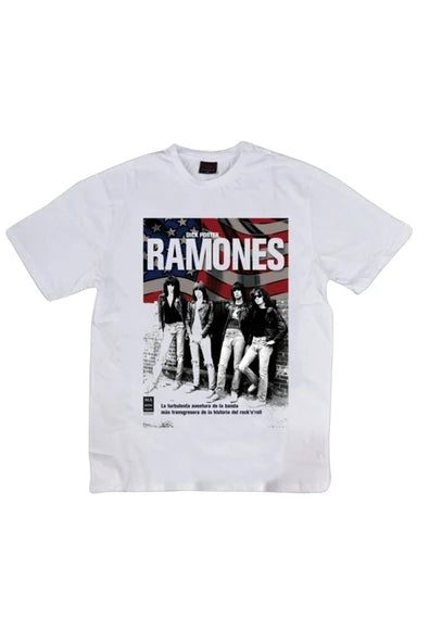 fame-stoned  Ramones Baskılı T-shirt
