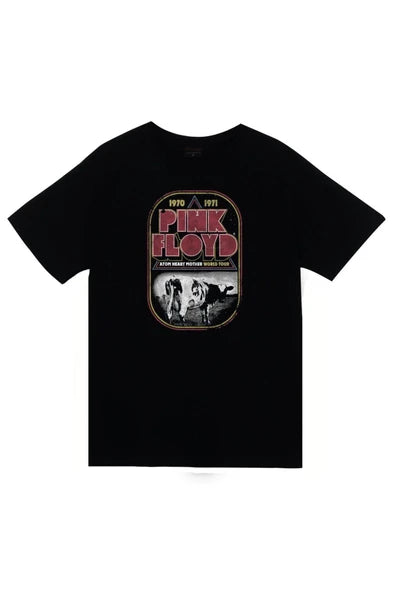 fame-stoned  Pink Floyd Baskılı Unisex %100 Pamuk Siyah T-shirt