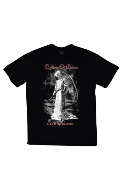 fame-stoned  Children Of Bodom Baskılı Unisex %100 Pamuk Siyah T-shirt