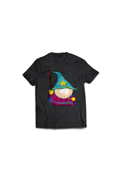 fame-stoned  South Park Baskılı Unisex Siyah %100 Pamuk T-shirt