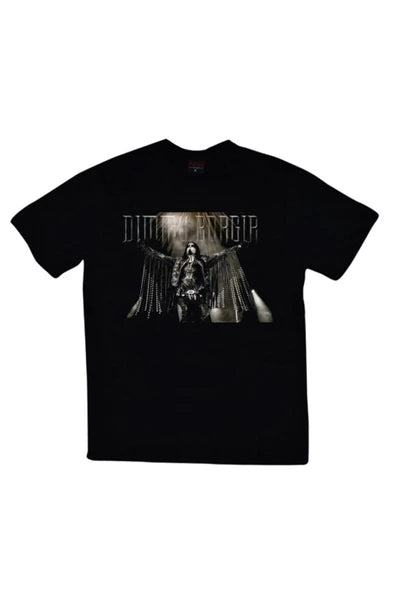 fame-stoned  Dimmu Borgir Baskılı Unisex %100 Pamuk Siyah T-shirt