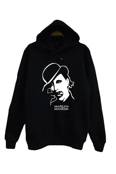 fame-stoned Marilyn Manson Baskılı Sweatshirt