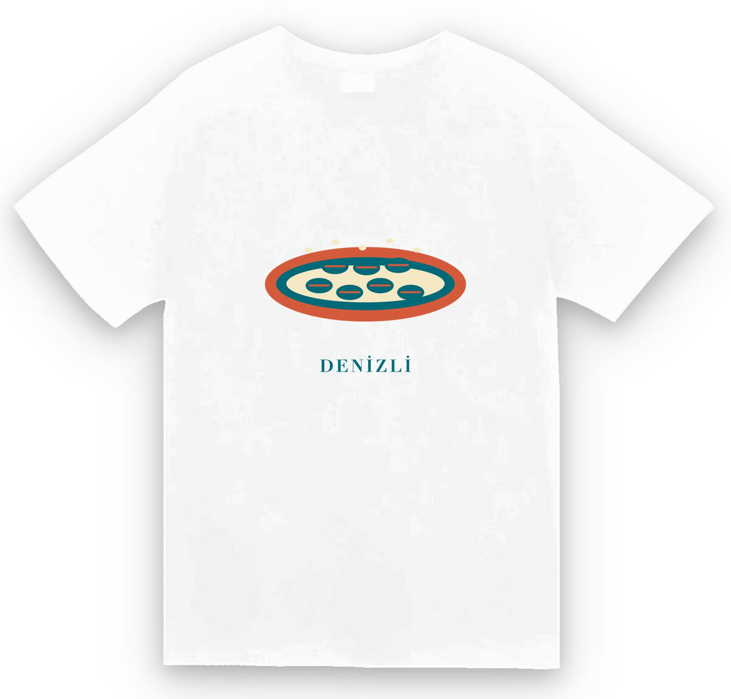 Denizli Cabut Aşı baskılı beyaz t-shirt
