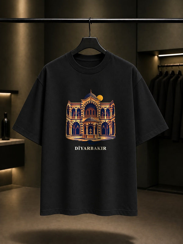 Diyarbakır Kaburga Dolması baskılı siyah t-shirt