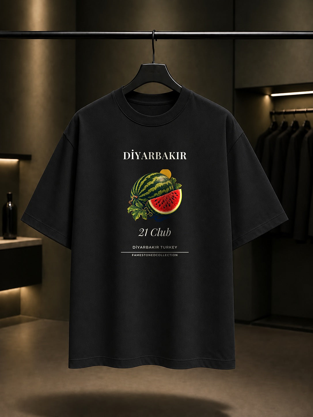 Diyarbakır Karpuzu 21 Club Tişört Siyah