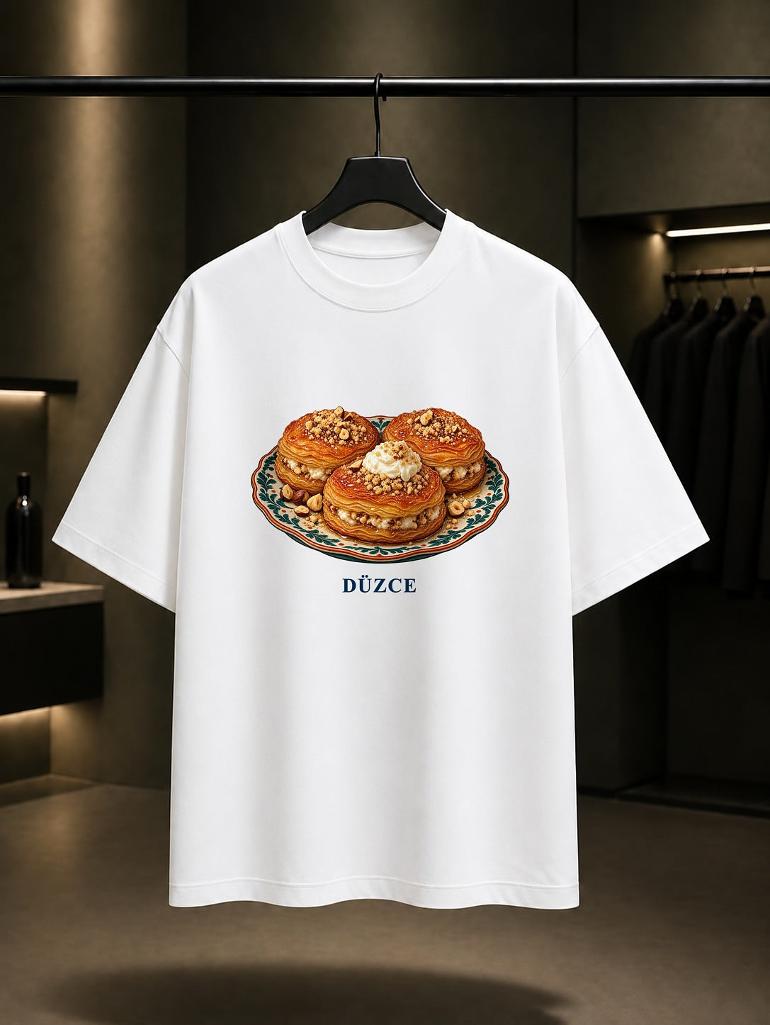 Düzce Melengüççeği baskılı beyaz t-shirt