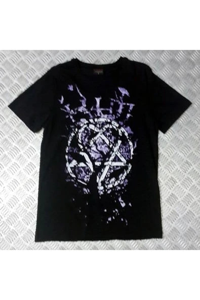 fame-stoned  Him Baskılı Unisex %100 Pamuk Siyah T-shirt
