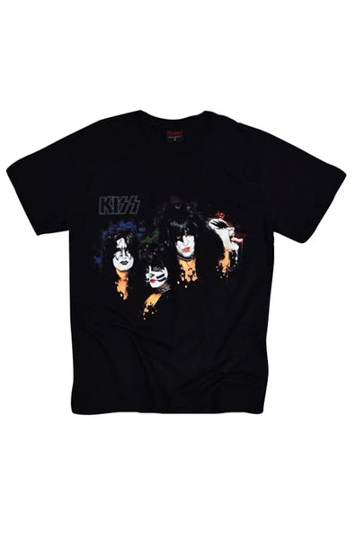 fame-stoned  Kiss Baskılı T-shirt