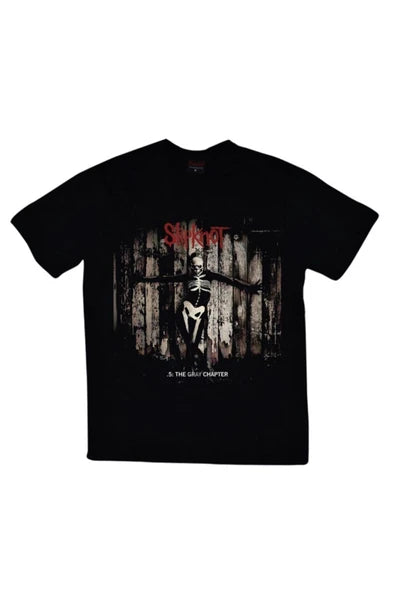 fame-stoned  Slipknot Baskılı Unisex %100 Pamuk Siyah T-shirt