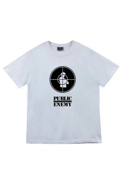 fame-stoned  Public Enemy Baskılı T-shirt