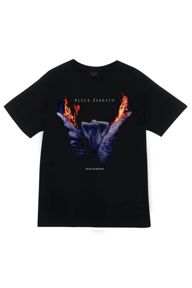 fame-stoned Black Sabbath Baskılı Unisex %100 Pamuk Siyah T-shirt