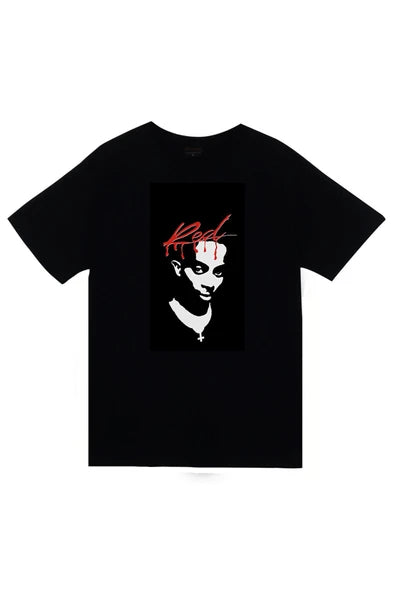 fame-stoned  Playboi Carti Baskılı Unisex %100 Pamuk Siyah T-shirt